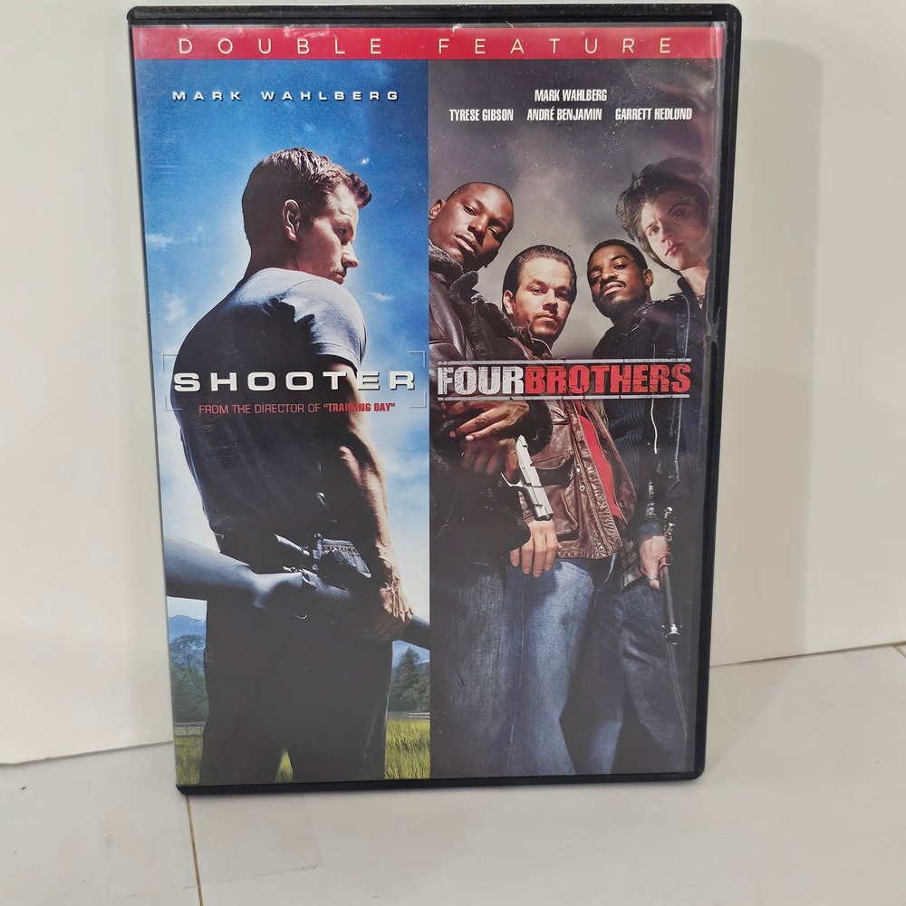 Shooter & Four Brothers Double Feature DVD Mark Wahlberg Action 2-Disc Set